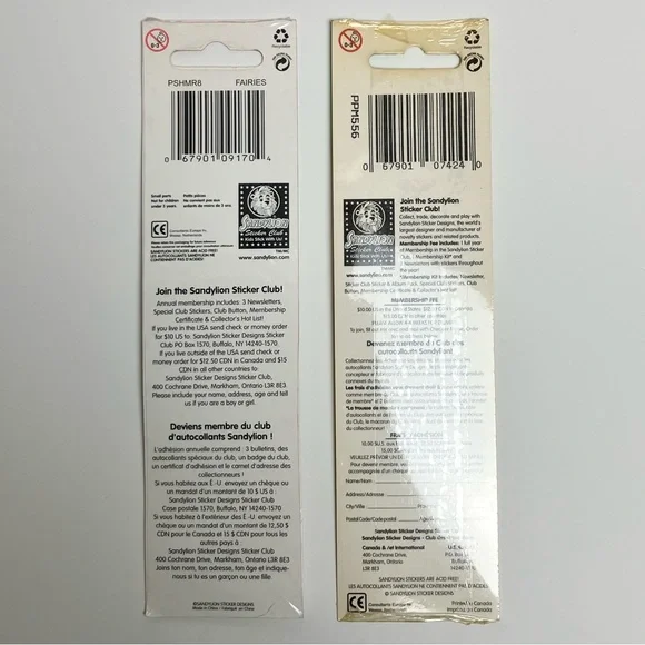 Vintage Sandylion Sticker Shimmers Fairies & Pismatic Figure Ice Skating SEALED - Picture 11 of 11